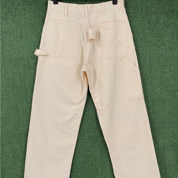 VTG 60’s Sears Painter Carpenter Cream Canvas Pants Men’s 29x29 USA Union Made - Picture 1 of 9